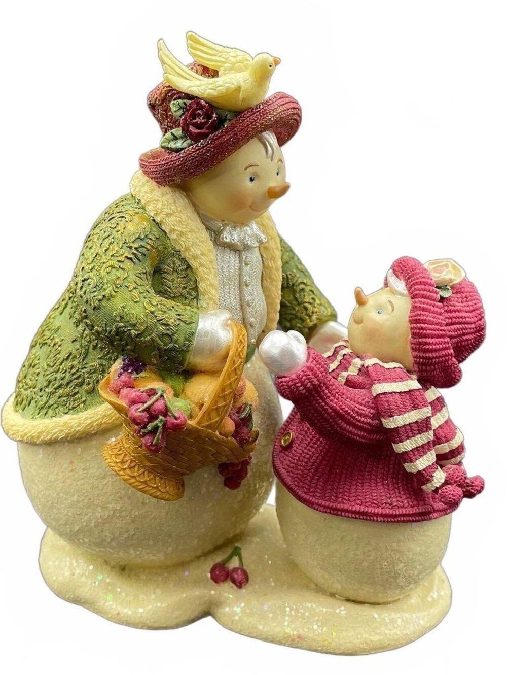 Winter Promenade Gift of Friendship Snowman Child Christmas Holiday Figurine